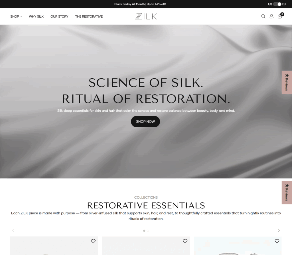 Headless Shopify Plus store mockup